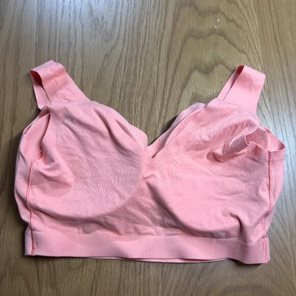 NWT Soma Enbliss Bralette Pink Seamless Wireless Lightly Padded Bra – Size L - Picture 3 of 4